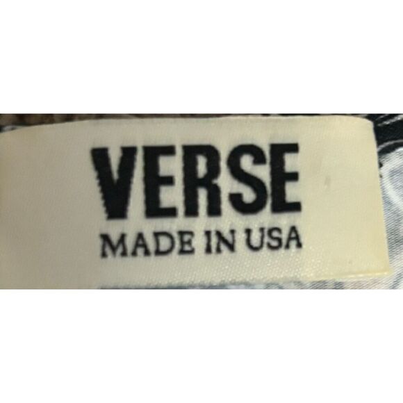 Verse Dress Size Small Black Floral Rouching Cinched Slimming Workwear Classic - Picture 6 of 9